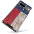 Texas Flag Dark Wood Google Pixel 7a Clear Case